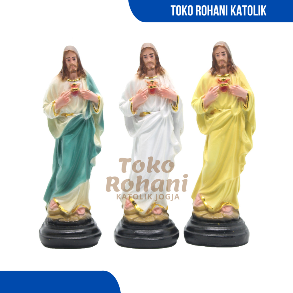 JESUS STATUE 15 CM / JESUS STATUE OF THE HOLY HEART / CATHOLIC STATUE / JESUS STATUE