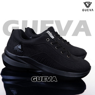 Gueva Sepatu Sekolah Hitam Polos New Sport SD SMP SMA SMK KULIAH Lari Hitam Jogging Running Murah