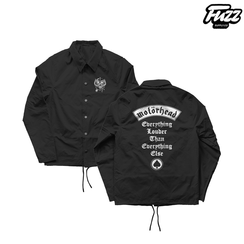 MOTORHEAD เสื้อแจ็คเก็ตวงโลหะ | COACH JACKET ผู้ชายผู้หญิงกันน้ํา PARACHUE MATERIAL