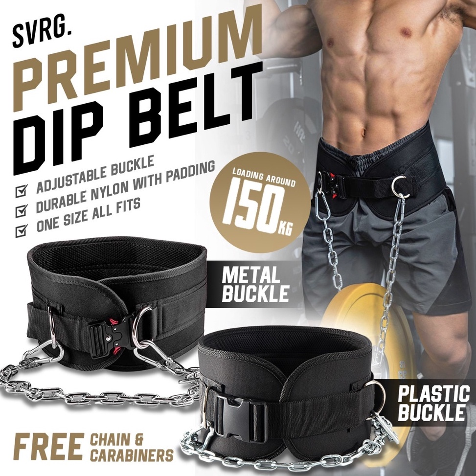 Booming Premium Dip Belt Pull Up Belt Gym Fitness Pull Up Belt