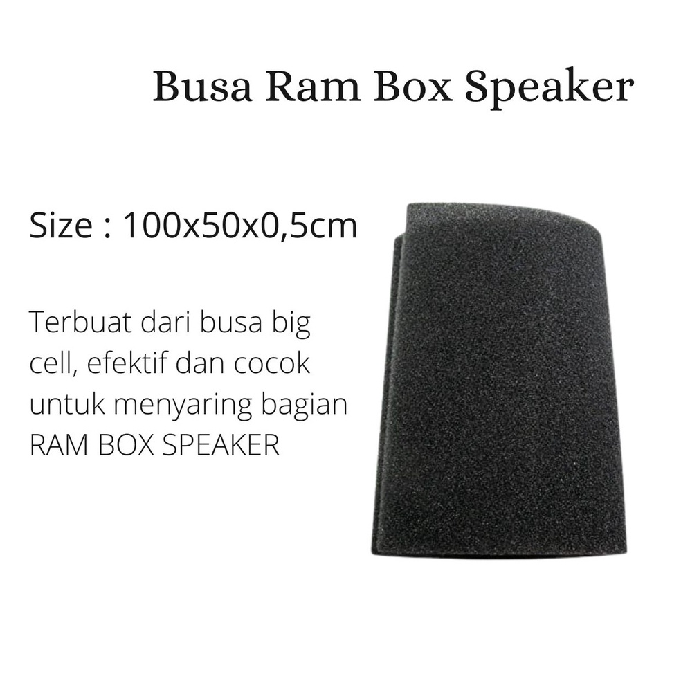 Ram Box Speaker Foam Speaker Box Foam 1x5x5cm