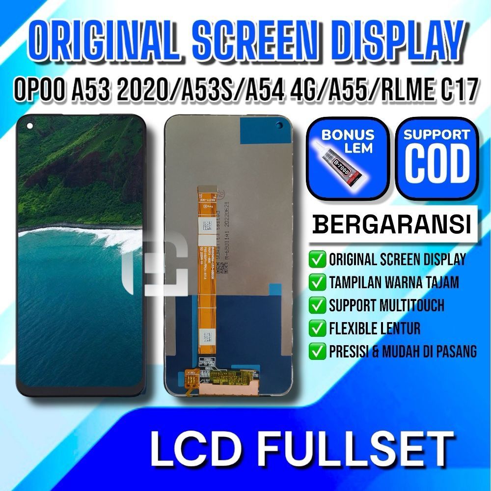 หน้าจอสัมผัส LCD สําหรับ OPPO A53 2020 A53S A32 LCD OPPO A33 2020 LCD REALME C17 LCD REALME 7i