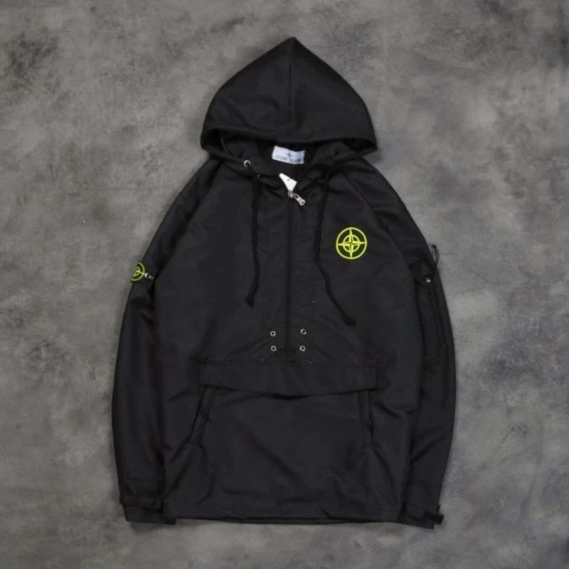 เสื้อแจ็คเก็ต Taslan-Stone Island Casual Jacket-เสื้อแจ็คเก็ตฉลาก