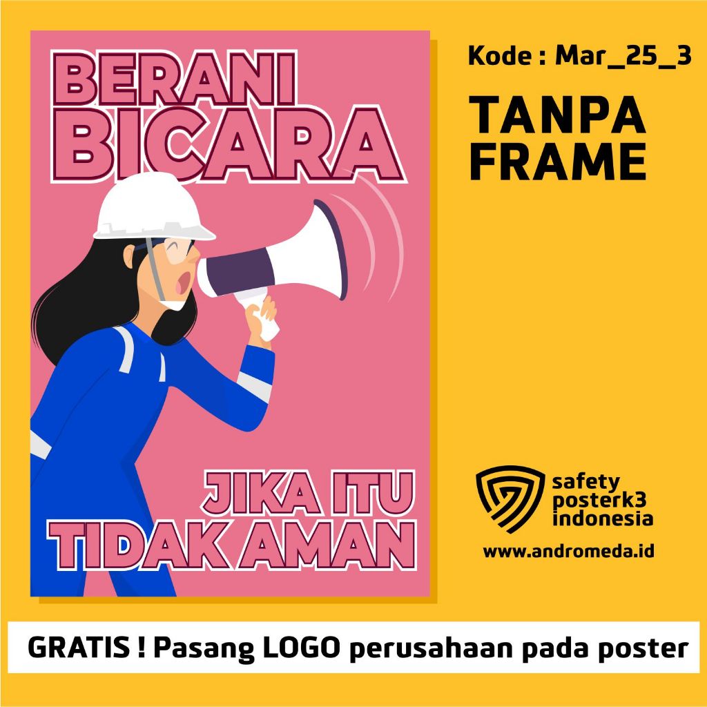 โปสเตอร์นิรภัย K3: Dare to Talk If Not Safe 25_3 A1