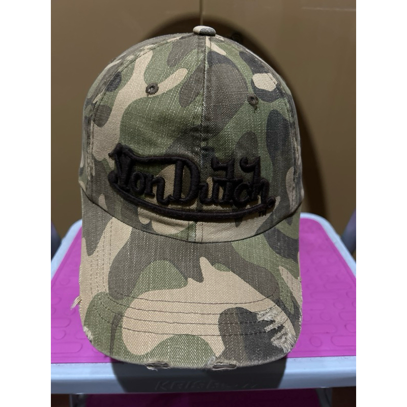 หมวก หมวกมือ Camo Ripped Von Dutch