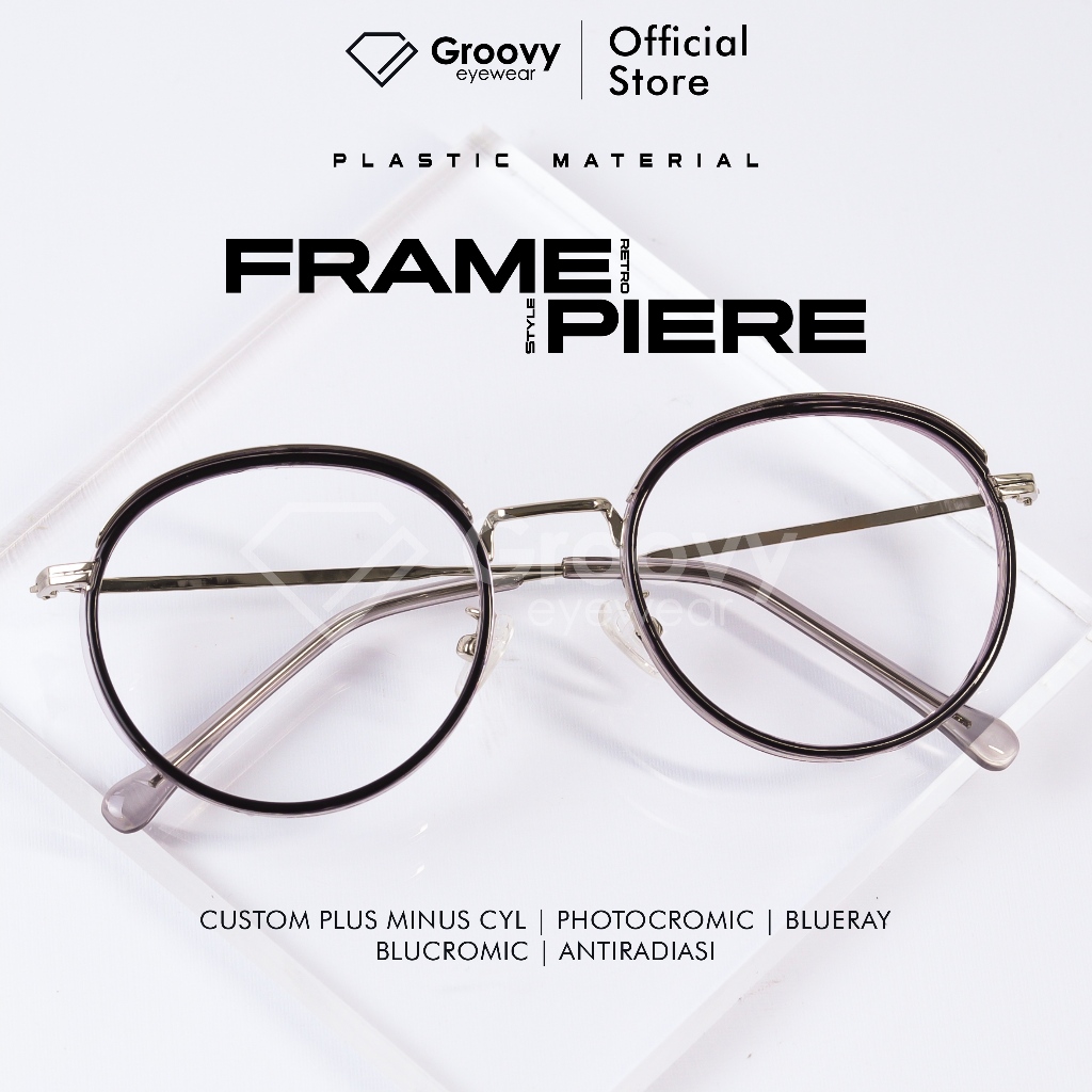 Groovy Eyewear - Piere Minus แว่นตาโฟโตโครมิก บลูเรย์