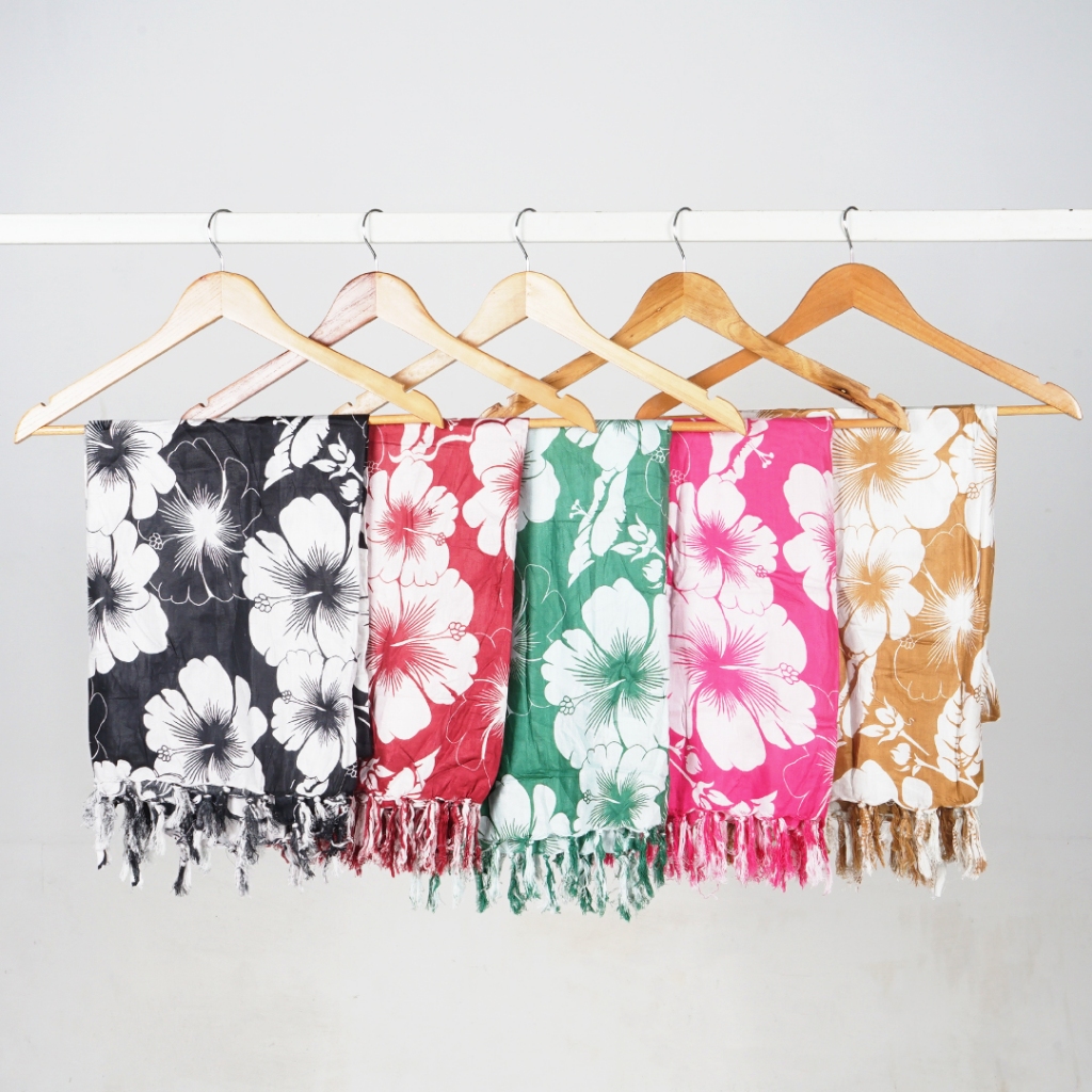 BALI BEACH SArong BALI ผ้าบาลีผ้า MOTIF BALI RAYON MATERIAL COOL BALI SOUVENIRS - รูปที่ 7