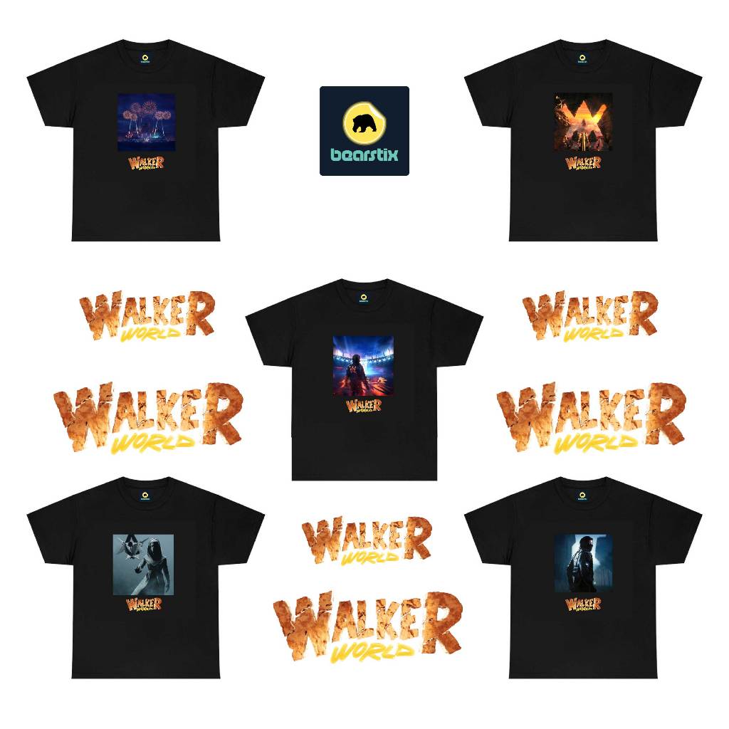 เสื้อยืด พิมพ์ลาย Alan Walker - Walkerworld Tour 2024 สําหรับผู้ชาย