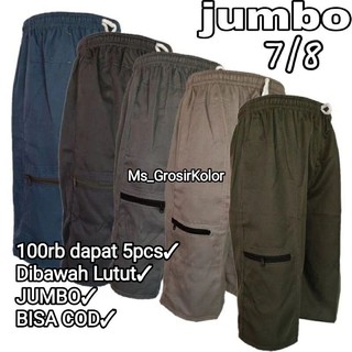 (PAKET 5pcs) Celana 7/8 Dobel Mistak Harian Bapak-bapak Panjang Dibawah Lutut 7/8 3/4 Pria Dewasa