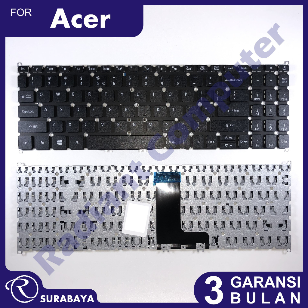 คีย์บอร์ด Acer Aspire A515-54G A515-55 A515-43 A515-52 A515-52G A515-54