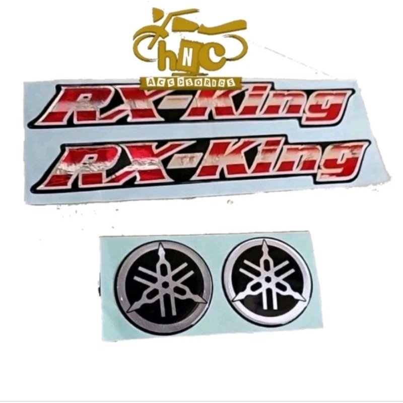 RX KING TANK EMBLEM PLUS RX KING RAISED RUBBER BOX EMBLEM