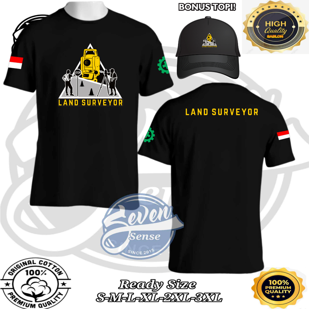 เสื้อยืด LAND SURVEYOR พร้อมหมวก BONUS VARCITY APPAREL