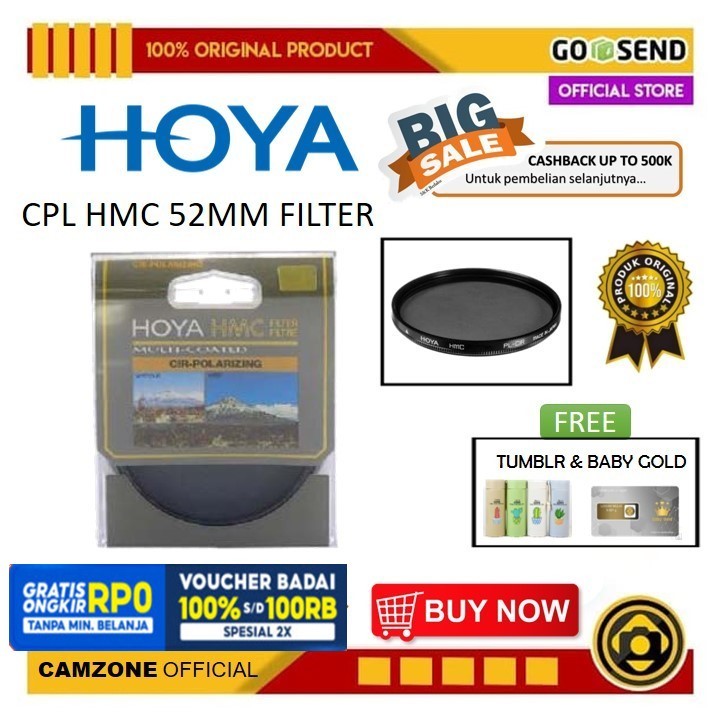 Hoya CPL HMC ฟิลเตอร์กล้อง 52 มม. ของแท้ -