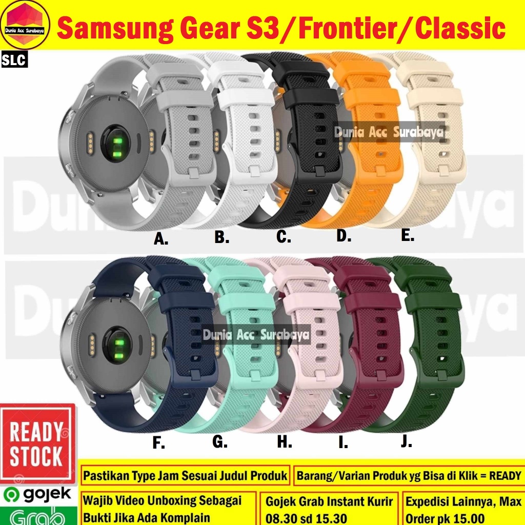 สายนาฬิกาข้อมือ 22 มม. สําหรับ Samsung Galaxy Gear S3 S3 Frontier S3 SLC