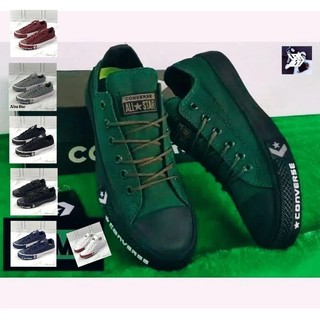SEPATU SNEAKERS PRIA WANITA CONVERS CASUAL ALL STAR HIJAU ARMY HITAM PUTIH PREMIUM