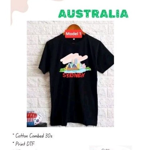 เสื้อยืดของที่ระลึกออสเตรเลีย SYDNEY - เสื้อของที่ระลึก Sydney Australian Batch 4