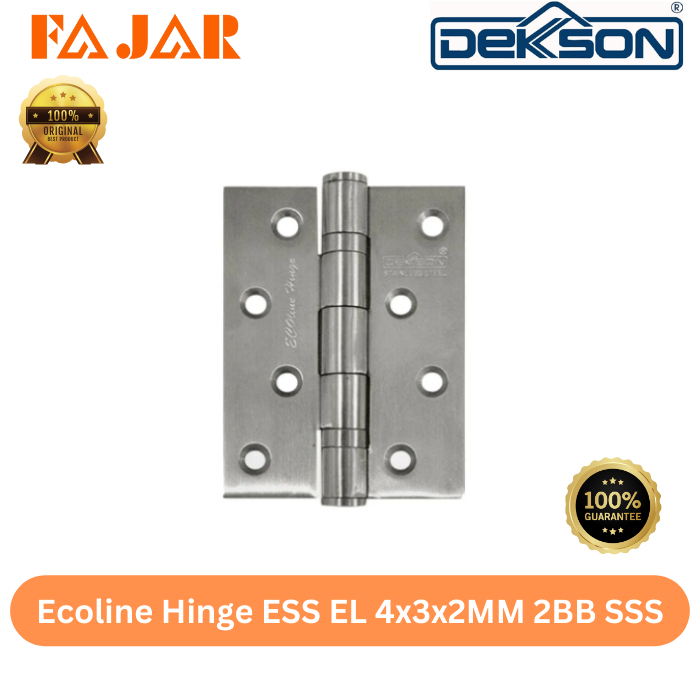 บานพับ Ecolin Dekkson 4 นิ้ว ESS EL 4X3X2MM 2BB SSS Ori