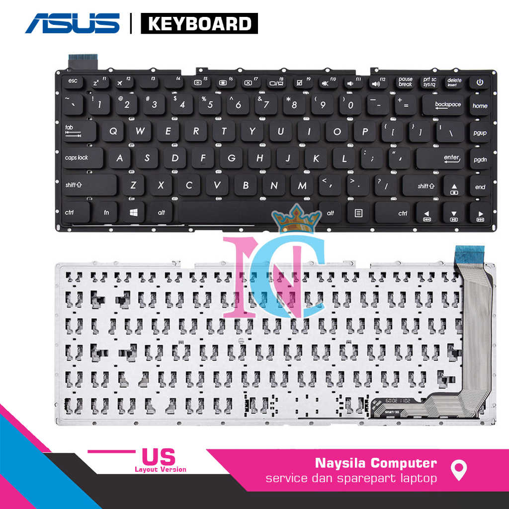 Asus X441 X441S X441U X441UB X441M X441MA X441B X441N แป้นพิมพ์แล็ปท็อป