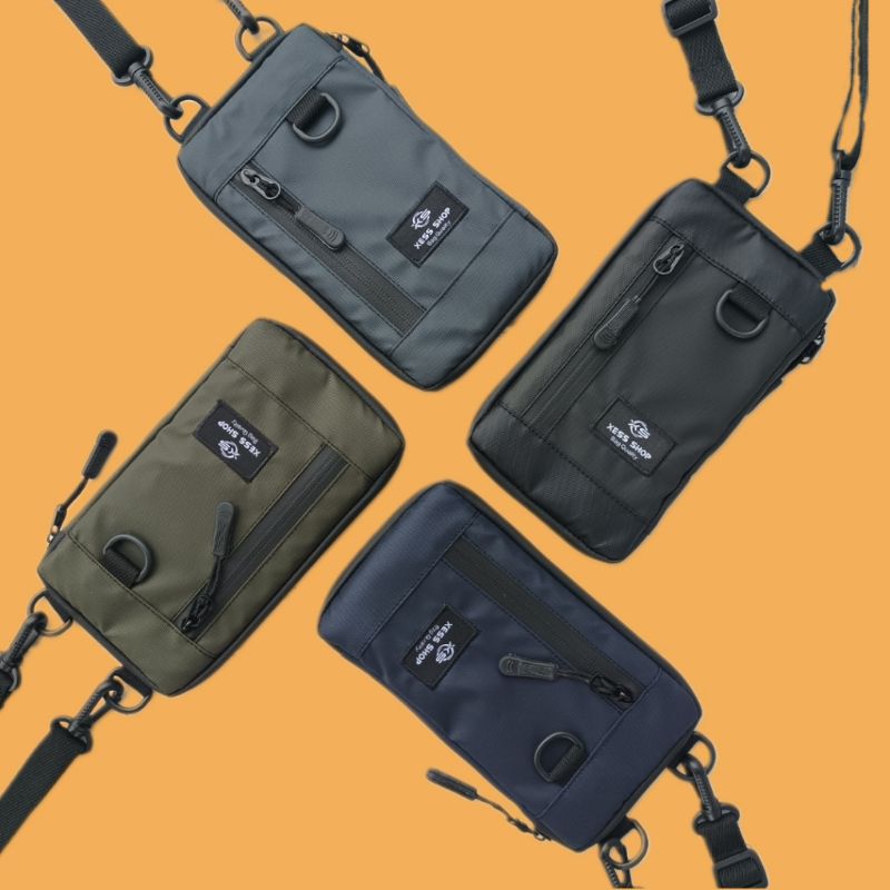 HP Premium Waterproof Hanging Wallet Slingbag กระเป๋าโทรศัพท์มือถือสําหรับผู้ชายและผู้หญิง Aura