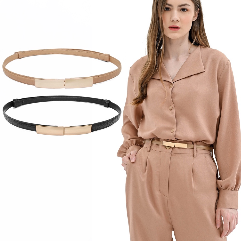 READY TO SEND Zorra Gavial เข็มขัดผู้หญิงชุดแฟชั่นเข็มขัดสําหรับผู้หญิงสําหรับชุดเดรสเครื่องประดับแฟ