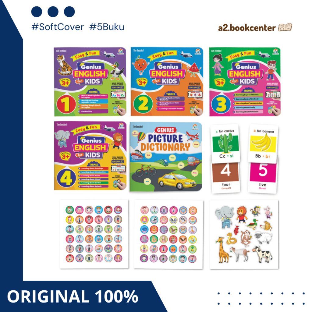 Ziyadbooks - Genius English For Kids Complete English Learning Book Package