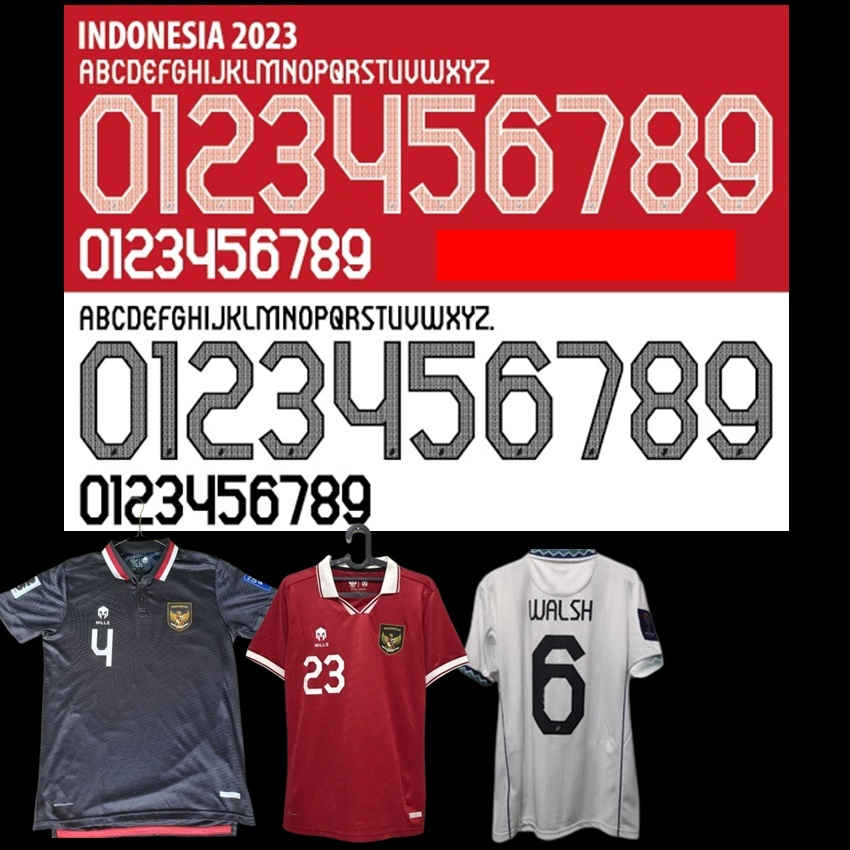 INDONESIAN NATIONAL TEAM NAMESET 2022 AFC WC AFF HOME AWAY GK POLYFLEX DTF