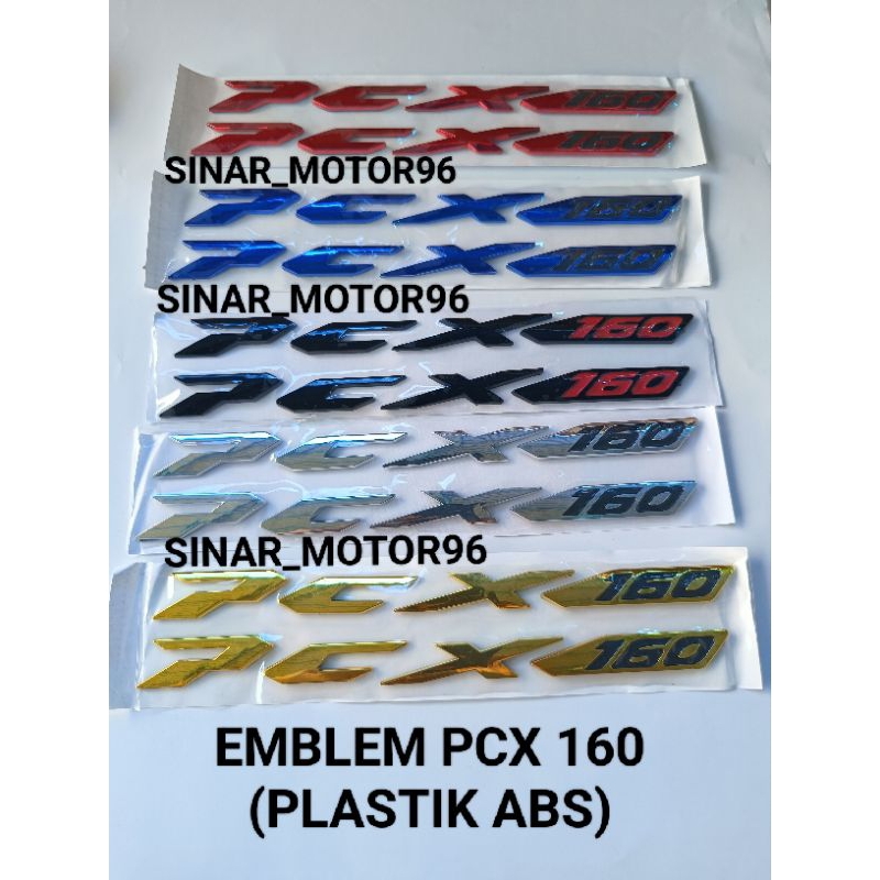 โลโก้ 3D BODY EMBLEM พร้อม WRITING PCX 160 PCX160 ใหม่ RAISED PAIR คุณภาพสูง