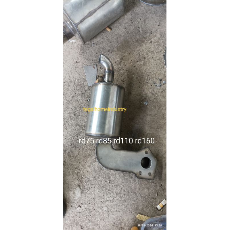 Kubota RD75, RD85, RD95 RD110 ท่อไอเสียดีเซลสแตนเลสเต็ม