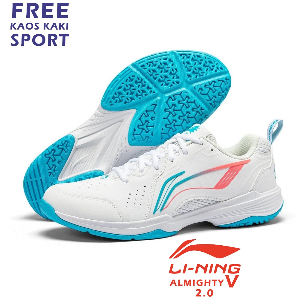 Lining Almighty V 2.0 Original - รองเท้าแบดมินตัน Almighty v ล่าสุดฟรีถุงเท้า