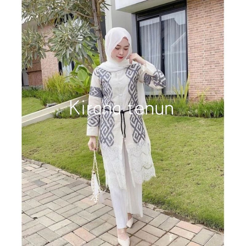 KEMEJA LACE WOVEN OUTER, LACE WOVEN OUTER BLOUSE, ผู้ใหญ่ WOVEN SHIRT, CHILDRENS WOVEN SHIRT, เสื้อผ