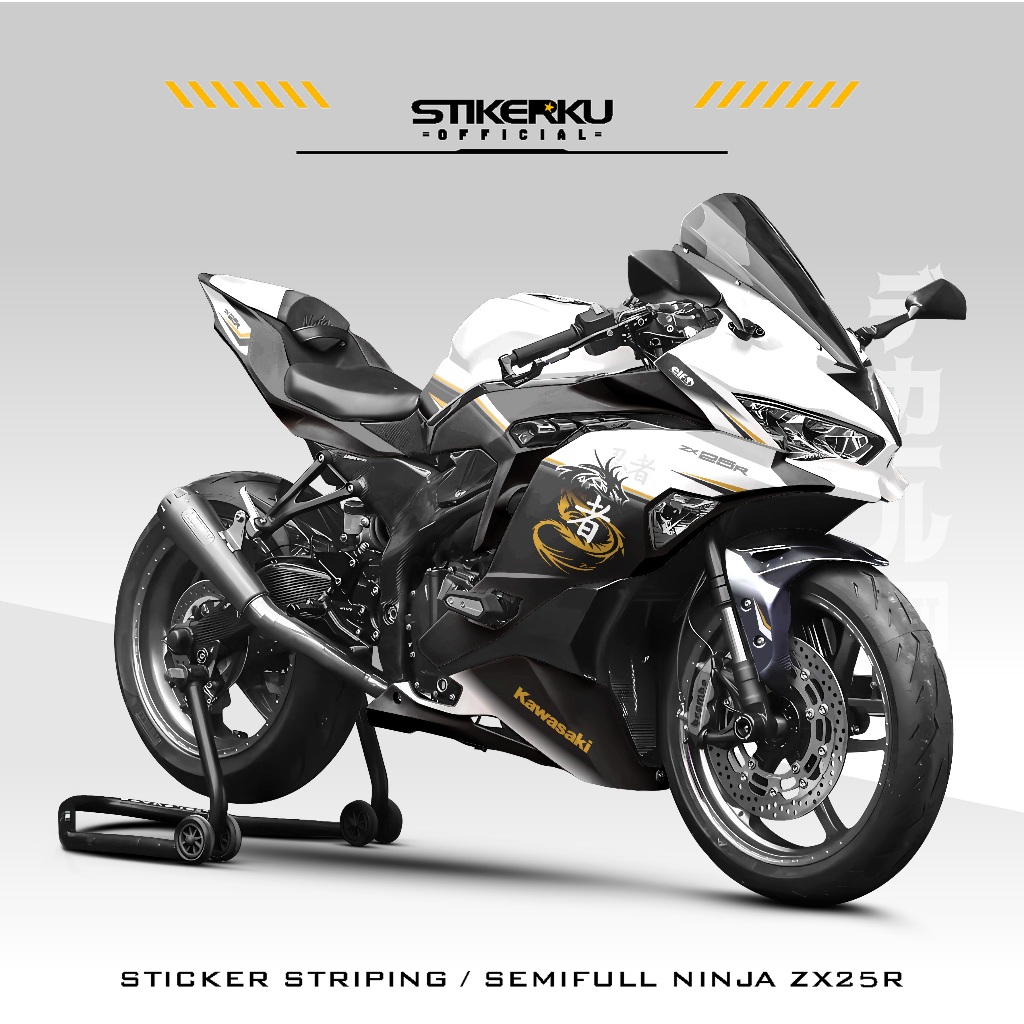 SEMIFULL NINJA ZX-25R สติ๊กเกอร์ / MOTIF 5 / KAWASAKI ZX25R/ STRIPING NINJA ZX25R / SVMPROJECT