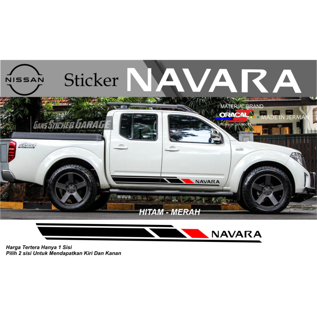 สติ๊กเกอร์ NISSAN NAVARA NISSAN NAVARA MINIMALIST สติ๊กเกอร์