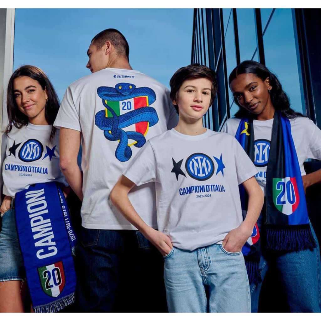 UFFICIAL SCUDETO INTER MILAN 2024 T-SHIRT INTER 2 STARS T-SHIRT / INTER MILAN CHAMPION PLANNING T-SH