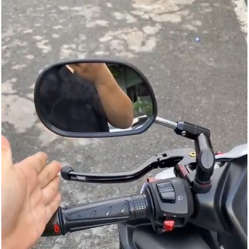 เวียดนาม Blacklist กระจกพับ Yamaha Mio Jupiter X1 Beat Pcx รุ่นยืดหยุ่นสามารถปรับกระจกรูปไข่พับเวียดนามปรับ Universal Honda Yamaha