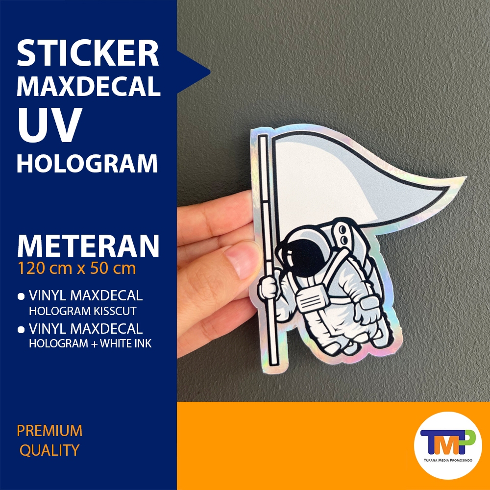 UV Gel Sticker Printing / Maxdecal Hologram Meter Sticker - HOLO XCUT