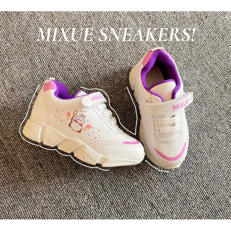 รองเท้าผ้าใบเด็กผู้หญิงกันลื่นล่าสุดรองเท้าผ้าใบ Mixue