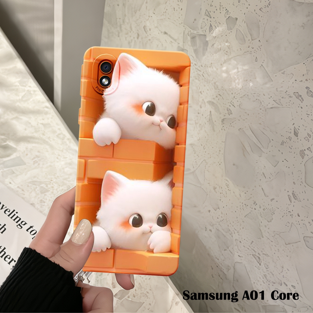 Samsung-A01-Samsung-A01-Core-Samsung-A02-เคสอ่อน-ภาพ-เคส-Motif-Cat-Case-Samsung-A01-Samsung-A01-A01-