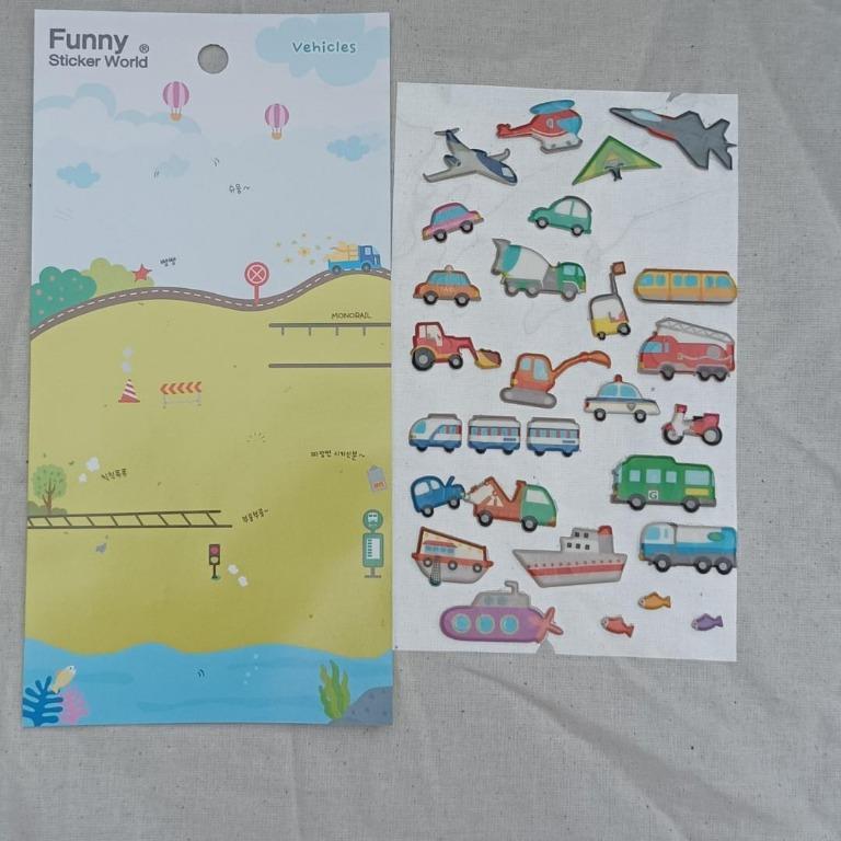 Funny Sticker World Vehicle series - ยานพาหนะ