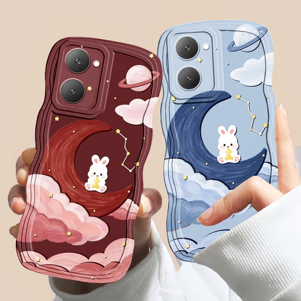 Wave สําหรับ Viv0 Y03 Y17S Y16 V29E V27E Softcase Wave Custom Bear (2) สําหรับเคสโทรศัพท์ทุกประเภท