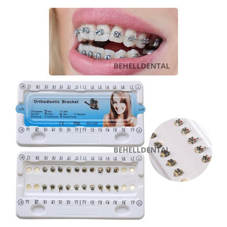 BRACKET BEHEL GIGI PERAWATAN ORTHO METAL ROTH WITH HOOK ON 345 FDA // Kawat Dental Comfort Usa Original // Braket Breket Mim Metalic Perbaikan Gigi Ori Mengkilap . hook 345