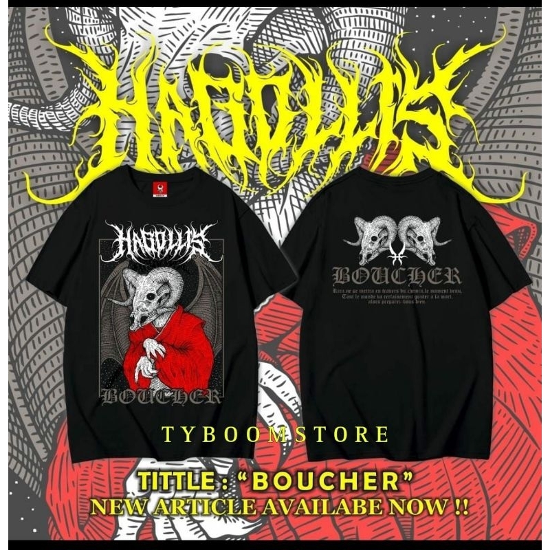 Habollis - เสื้อยืด Habollis - Kaos Metal - เสื้อยืด Extreme - Kaos Death Metal - Boucher