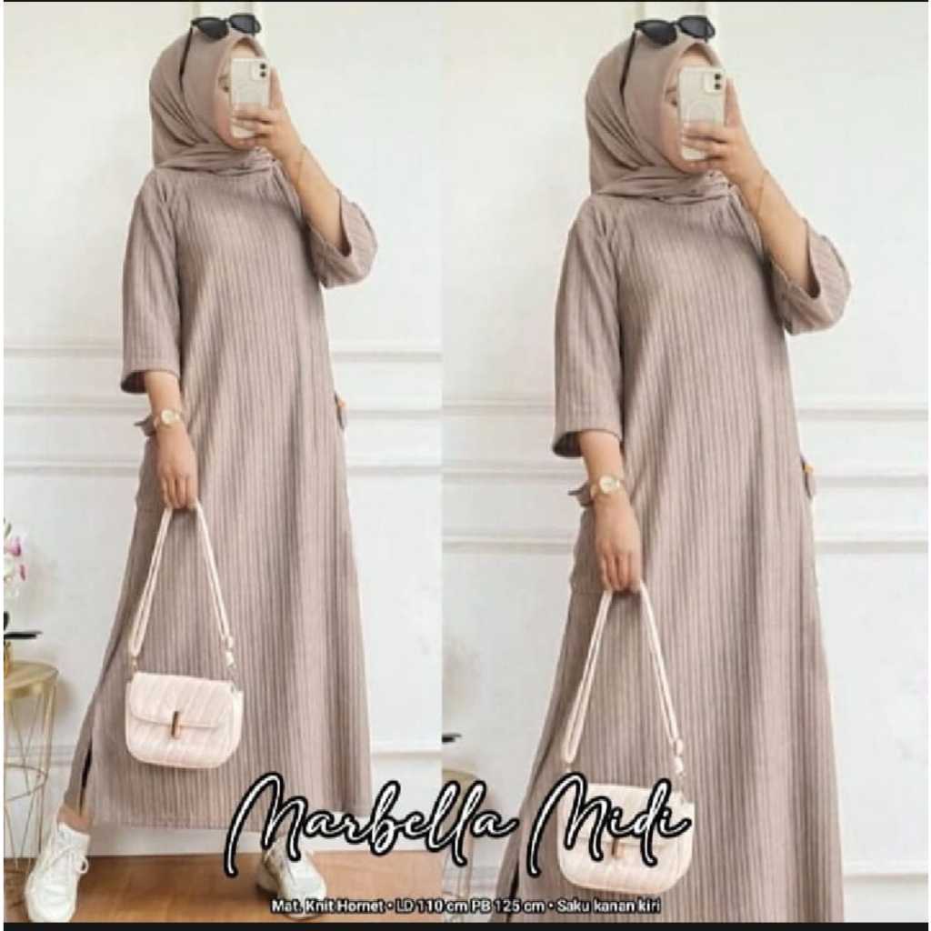 Vara Midi Dress Maxy Knit Hornet Premium Marbella กระเป๋าข้างรุ่นคาร์โก้ล่าสุด 2024