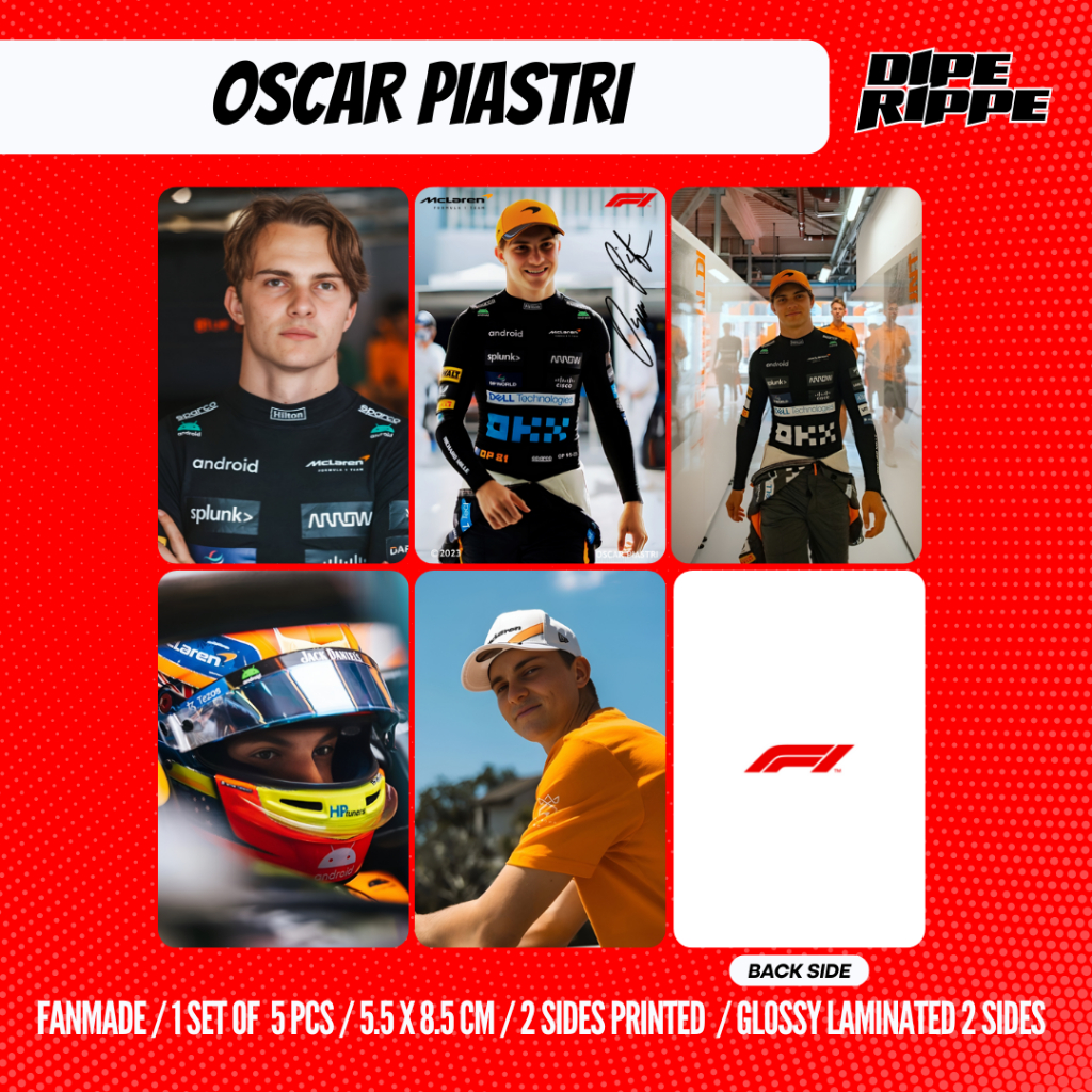 F1 DRIVER PHOTOCARD - OSCAR PIASTRI