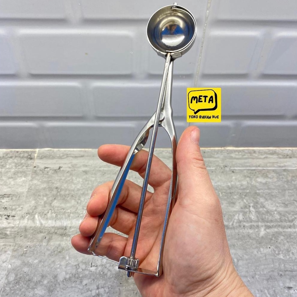 ใหม่ล่าสุด STAINLESS ICE CREAM SCOOP 4CM SCOOP COOKIES SPOON ICE CREAM MEASURING SPOON ICE CREAM SHO