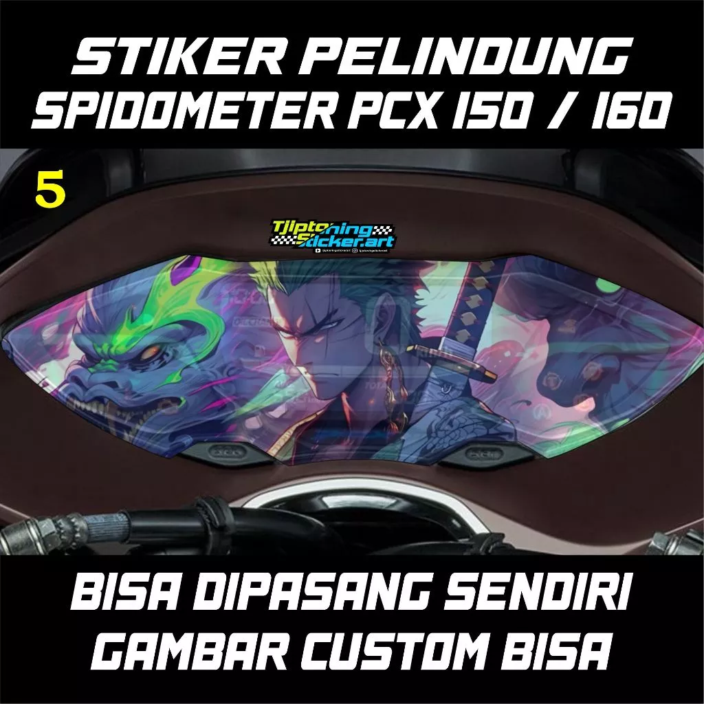 สติ๊กเกอร์หน้าไมล์ SPEEDO TRANSPARENT ONE PIECE สำหรับ PCX 150/160 thumbnail 3