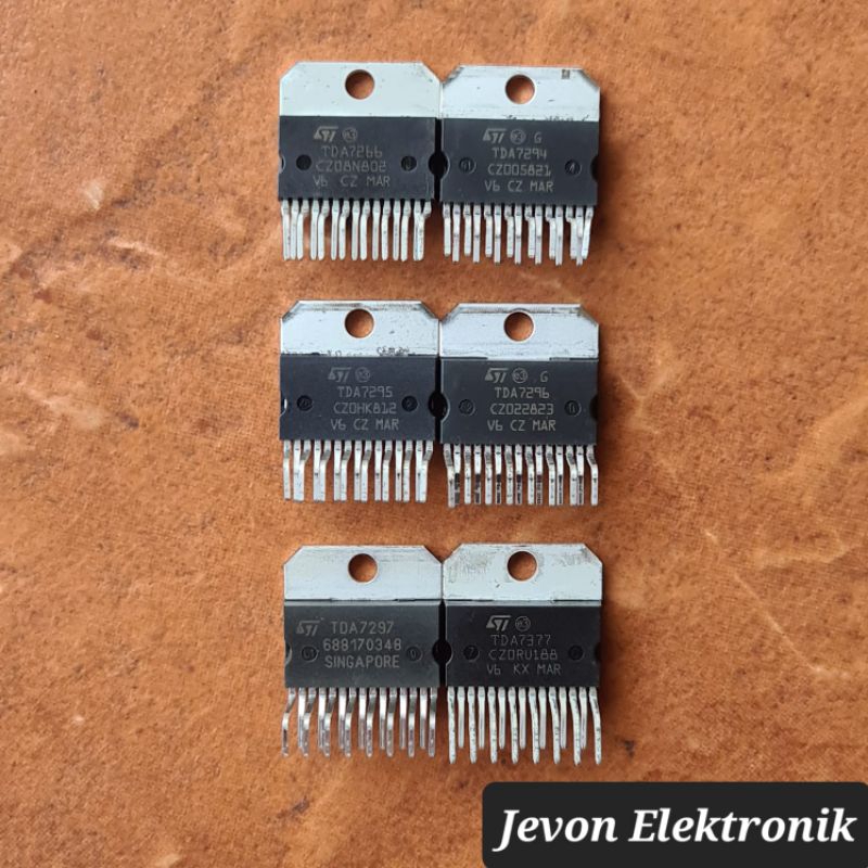 IC ทรานซิสเตอร์ TDA 7266 7294 7295 7296 7297 7377 Original ST TDA7266 TDA7294 TDA7295 TDA7296 TDA729