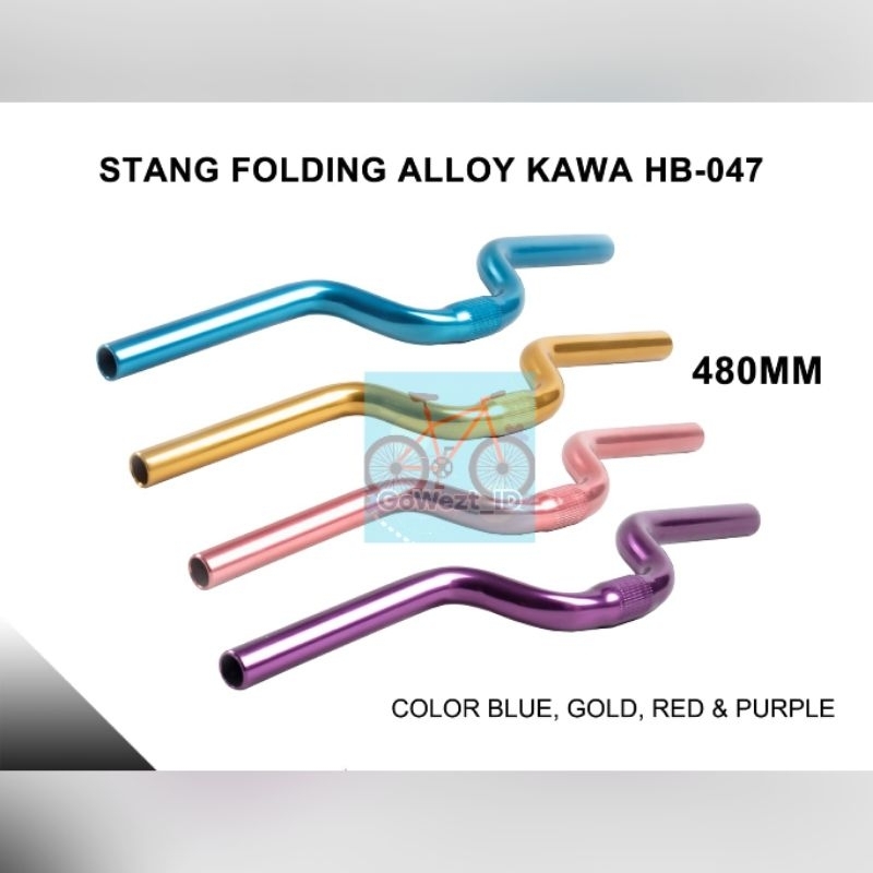 Kawa แฮนด์จักรยานโลหะผสม HB-047 United 480 มม.พับ Fixie Minion MTB | คุณภาพสูง