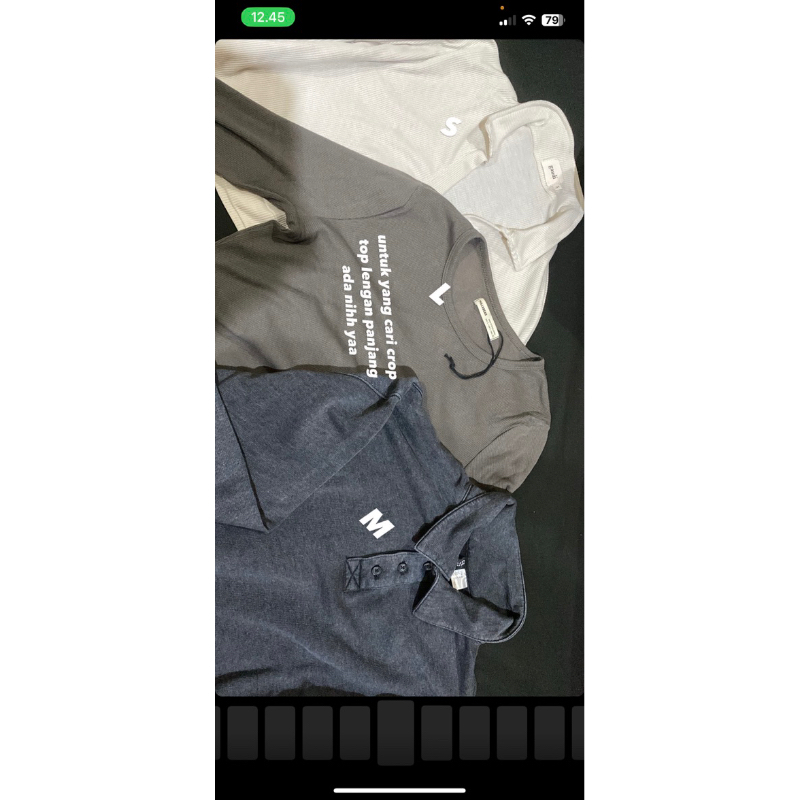 Preloved Sweater and Crop top แบรนด์ Pull and Bear, H&M, และ Gauudi