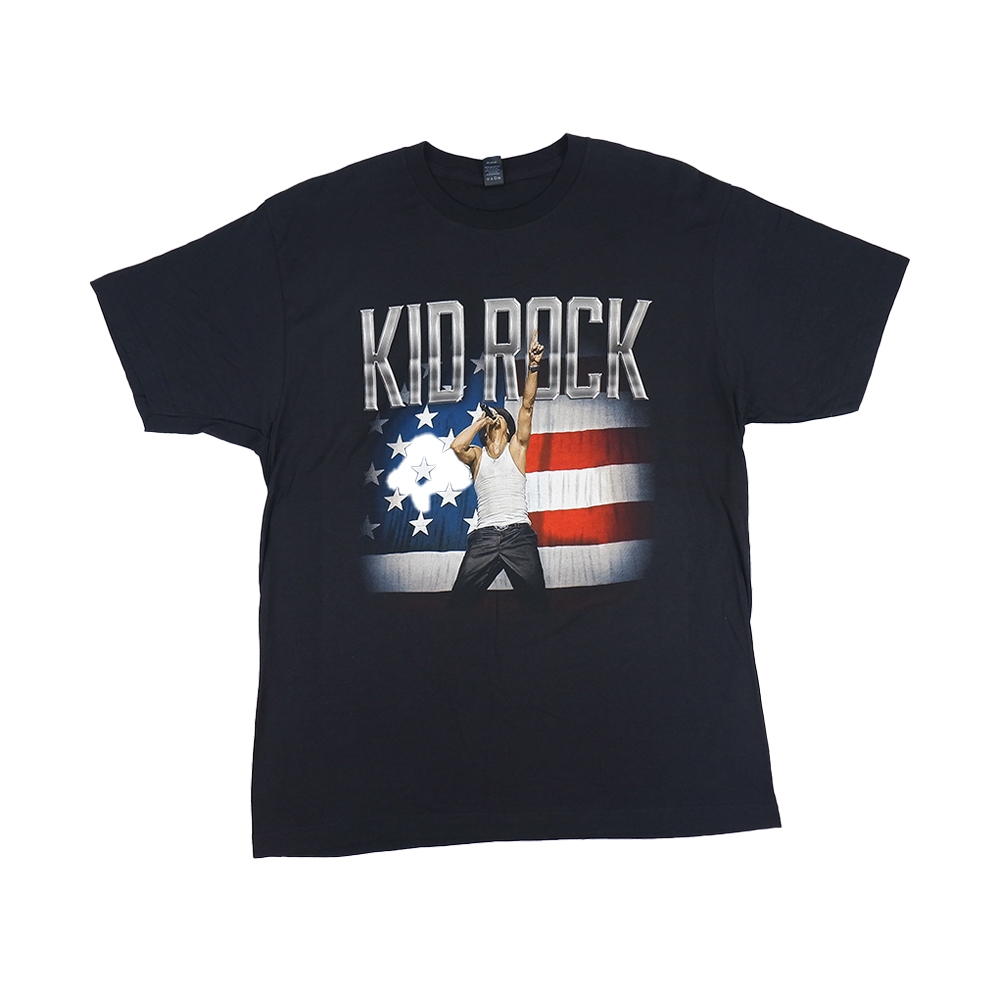 Kid Rock Tee ฉลองคอนเสิร์ต Tshirt สีดํา