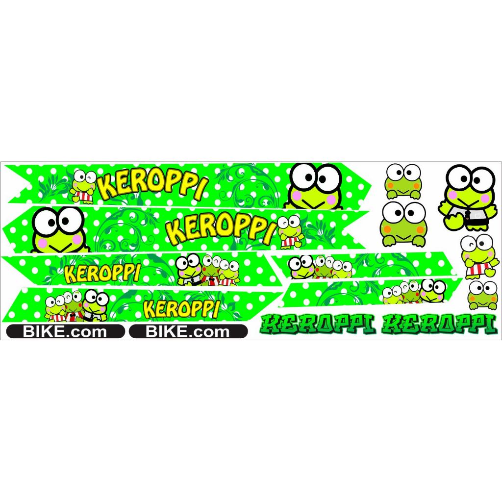 CHILDRENS BIKE STICKERS / CARTOON MOTIF BIKE STICKER / ALL BIKE STICKER VARIATIONS